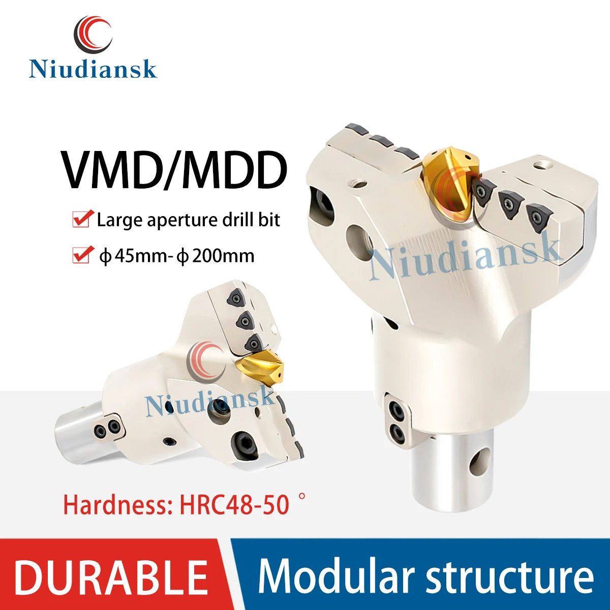 

VMD Violent Drill Bit With Large Aperture VMD-045050 Deep Hole Internal Cold Drilling Adjustable With Centering Diameter U-Drill