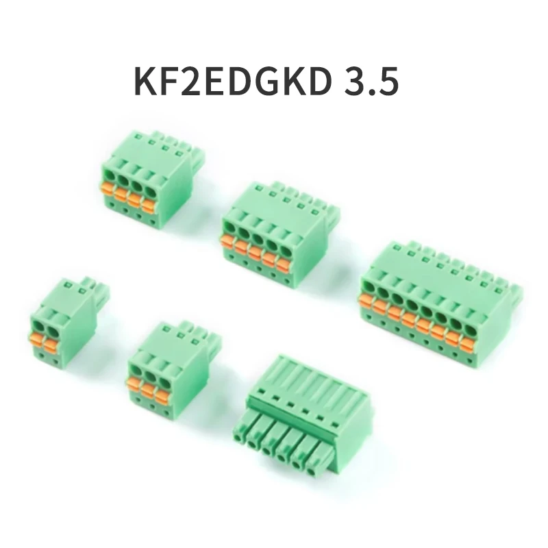 

(10 Pieces) KF2EDGKD 3.5 - 2P 3P 4P ~ 16P Pluggable Connector Terminal 15EDGKD 3.5mm Pitch 2EDGKD