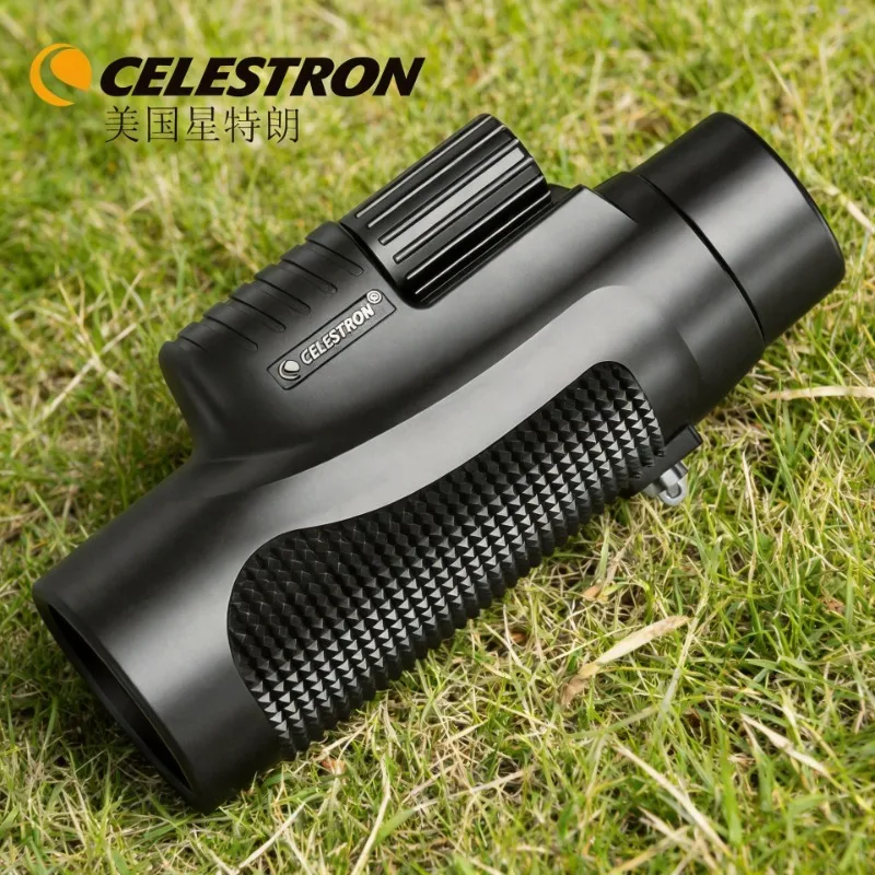 

Монокуляр Celestron 10X42: высококачественная оптика, водонепроницаемый, с защитой от запотевания, Bak-4, портативный военный телескоп