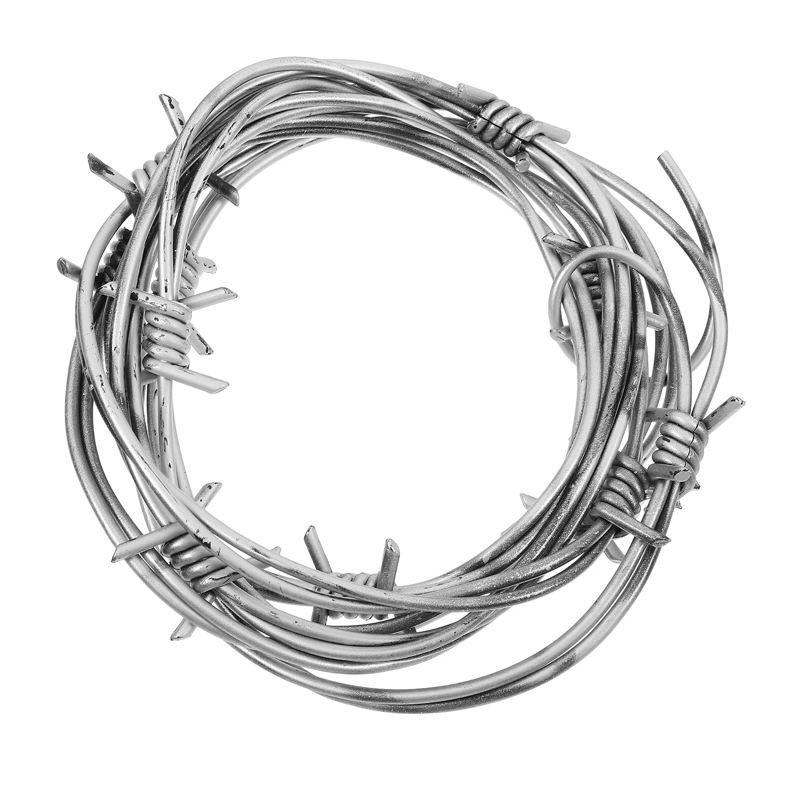 Wire Chain Props Halloween Barbed Wires Photobooth Artificial Pvc Fake Rusted Decoration Office