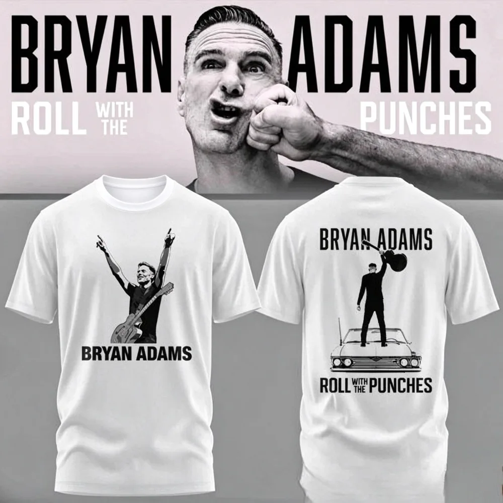 New 2026 Bryan Adams World Tour Summer Men's and Women's T-shirt Comfortable Breathable High Quality Ins Y2k Streetwear