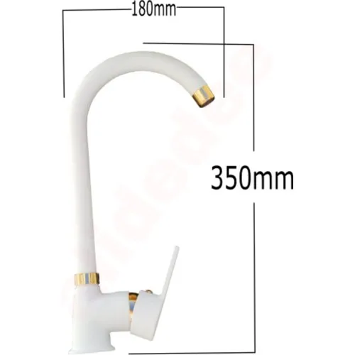 Pedidos edificio Delta cocina fregadero grifo blanco