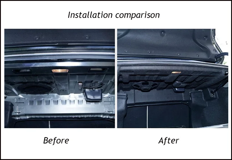 Isolamento do porta-malas do carro algodão à prova de som tapete adesivo almofada para toyota camry 8th 2019 2020 2021 2022 2023 2024