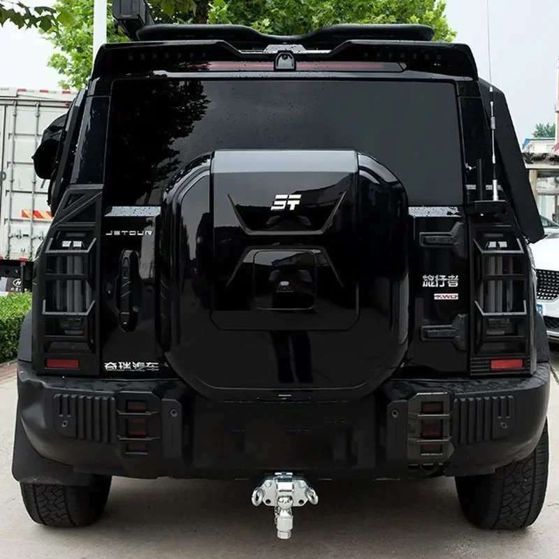 Auto Spare Wheel Letter Logo Black Decor Modification Accessories For Jietu Traveler T2 2023 2024 2025