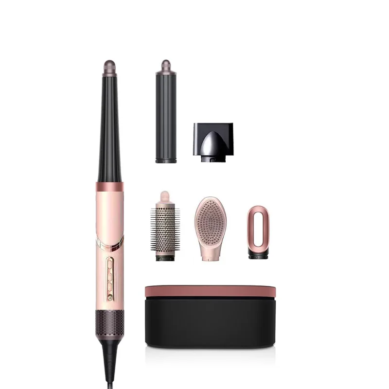 Foldable 8in1 Multi Styler Hot Air Brush  110000rpm Brushless Motor Ionic Curling and Drying Hair Dryer Curling Brush Set