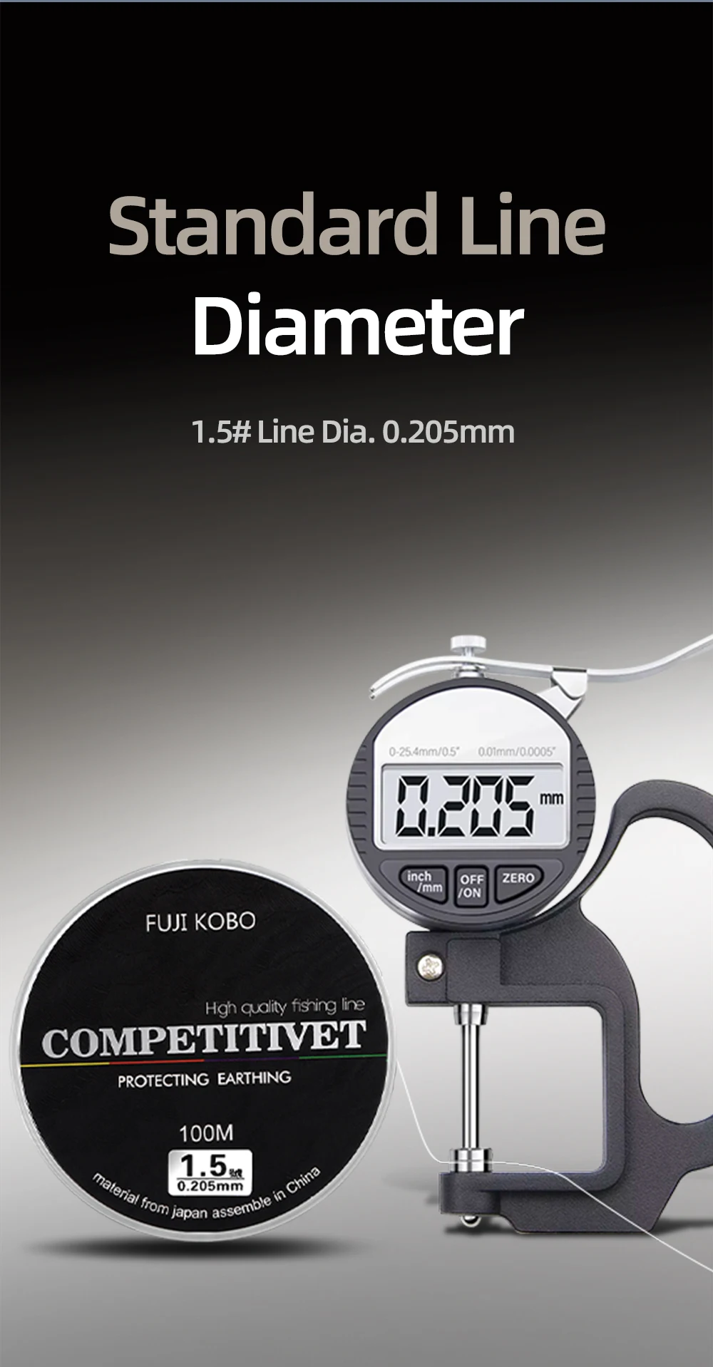 HASIDA FUJI KOBO 100m Transparente Nylon-Angelschnur 0,8 # -8.0 # 3,1-19,1 kg Starke Japanische Importierte Monofilament-Schnur – Detail 10