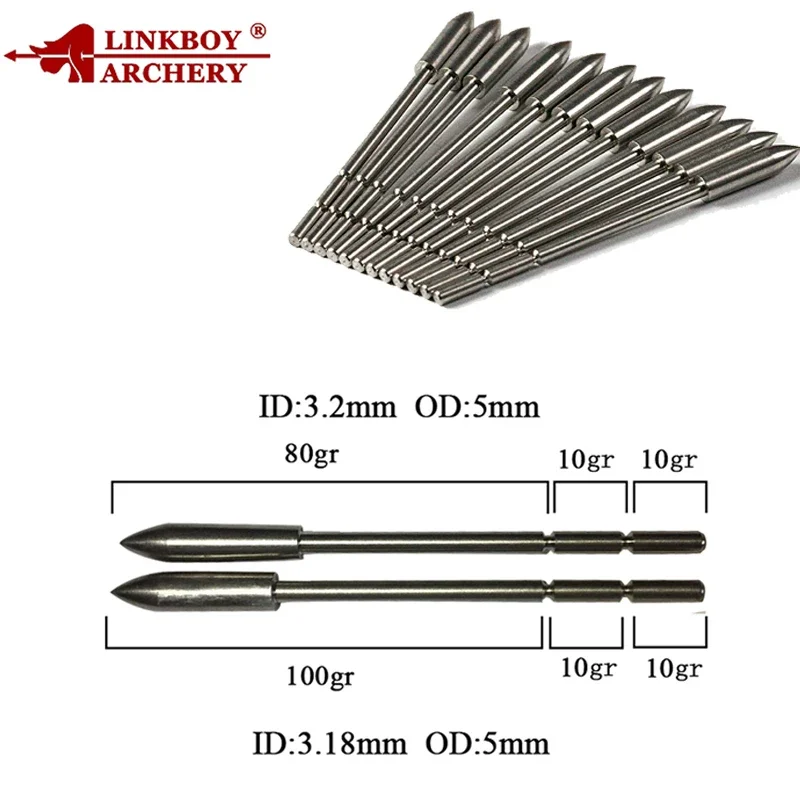 6/12pcs X10 Carbon shaft Arrow 32 Inches Outer Diameter 5.56mm Spine 500 Inner-type Tips for Archery Hunting