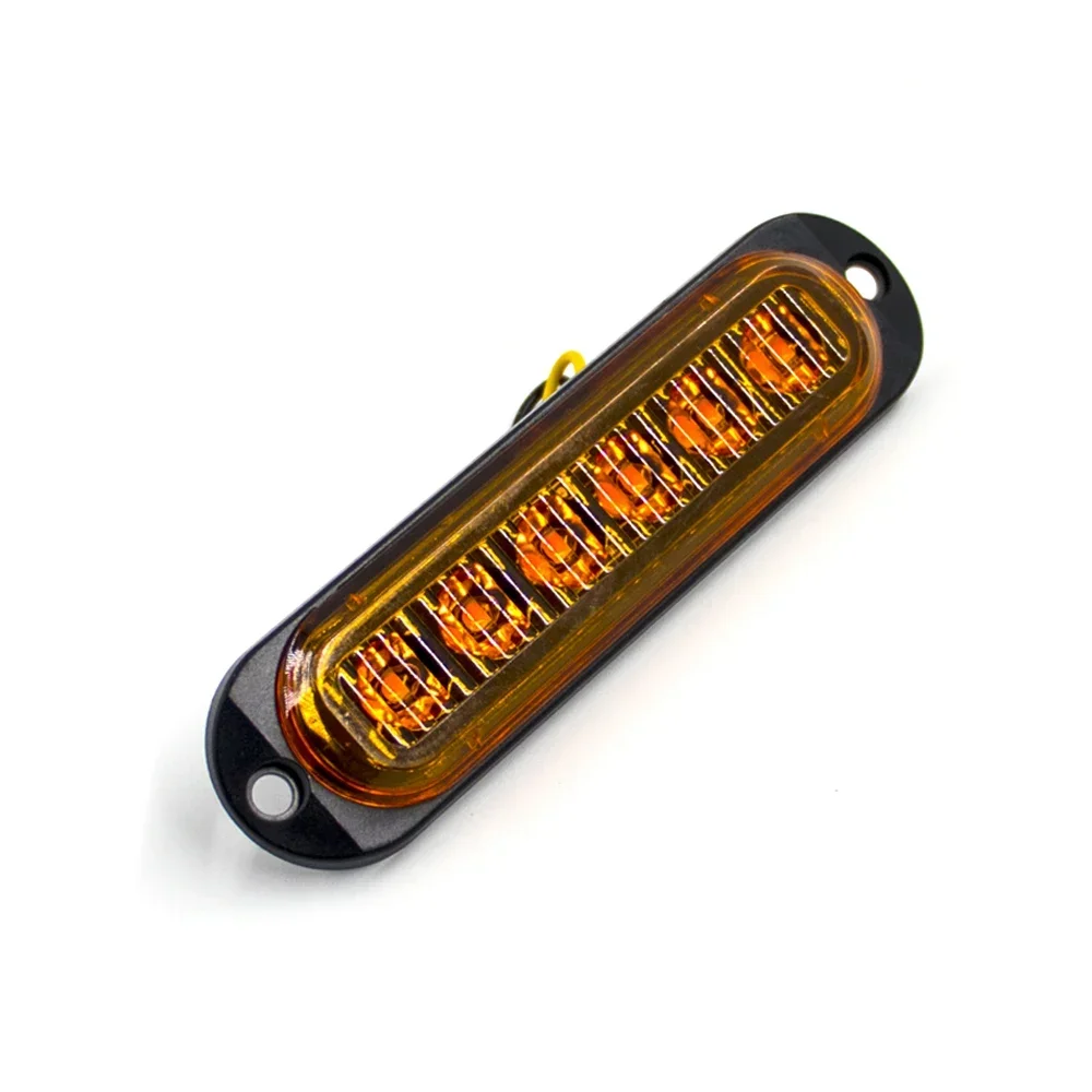 6 LED 12V 24V External Side Marker Warning Tail Light Clearance Lamp Bar Auto Car Truck Trailer Lorry Caravan RV Van Pickup