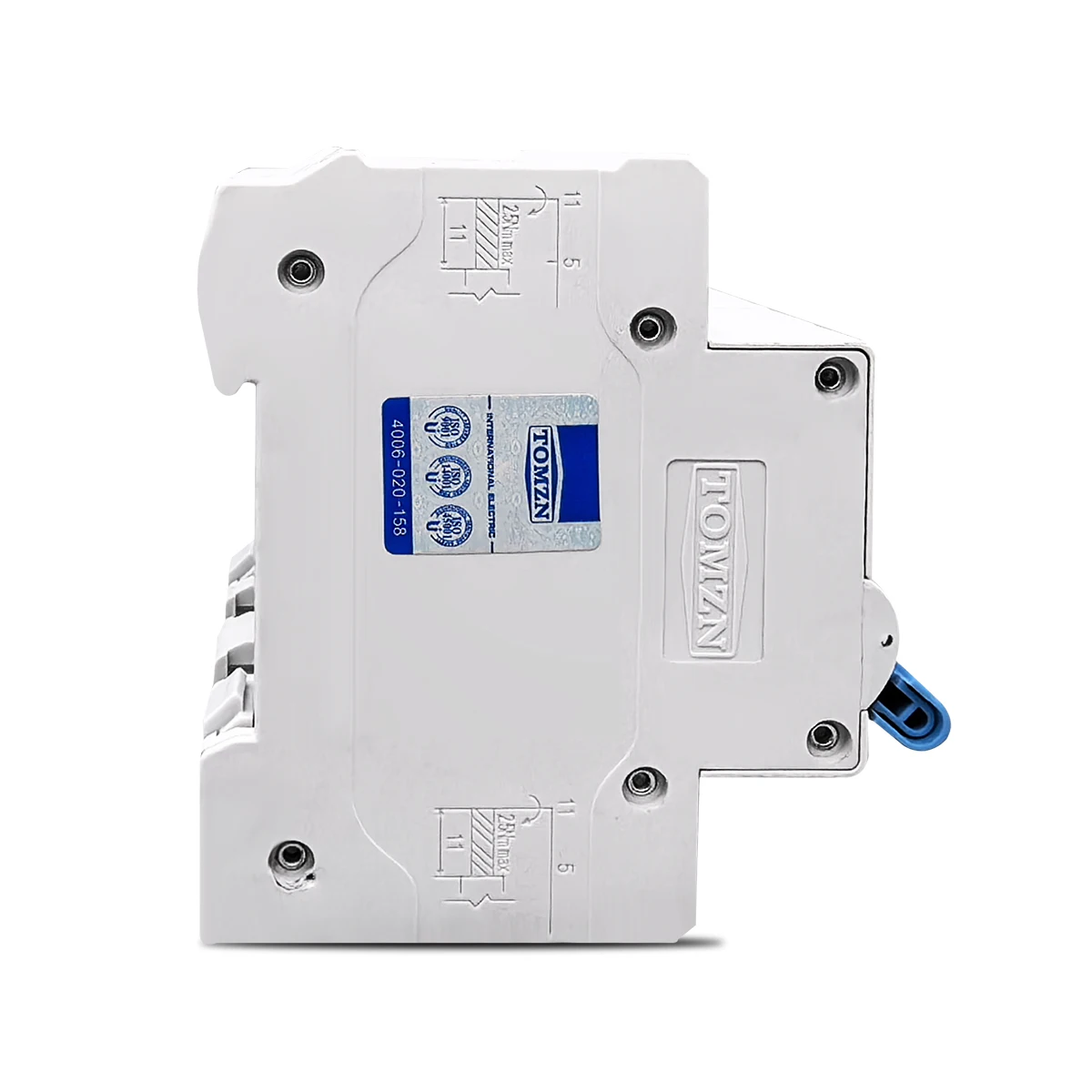 TOMZN 2P Plus 2P DC MTS Dual Power Manual Transfer Switch Circuit Breaker MCB For PV System 2P+2P