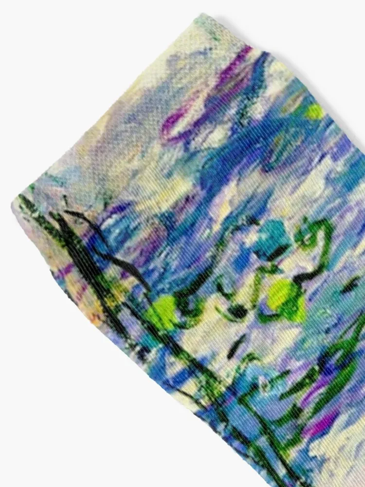 Claude Monet Water Lilies | Landscape of Water and Reflection Socks