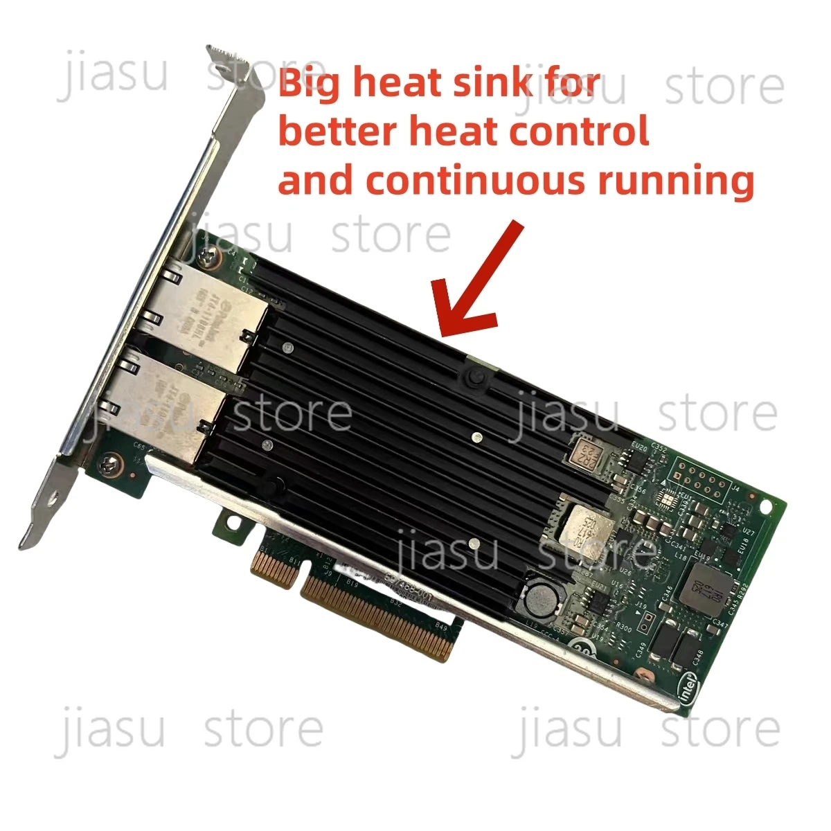 

Original Intel X540-T2 PCIe x8 Dual RJ45 10Gbps Port Ethernet Network Card X540T2G1P5 for Server Nas Desktop, good condition