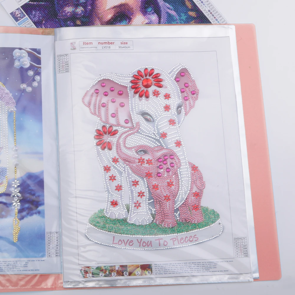

A3 A4 Storage Presentation Book Plastic Folder Storage Bag Information Folder for Diamond Painting Diamond Painting Storage Book