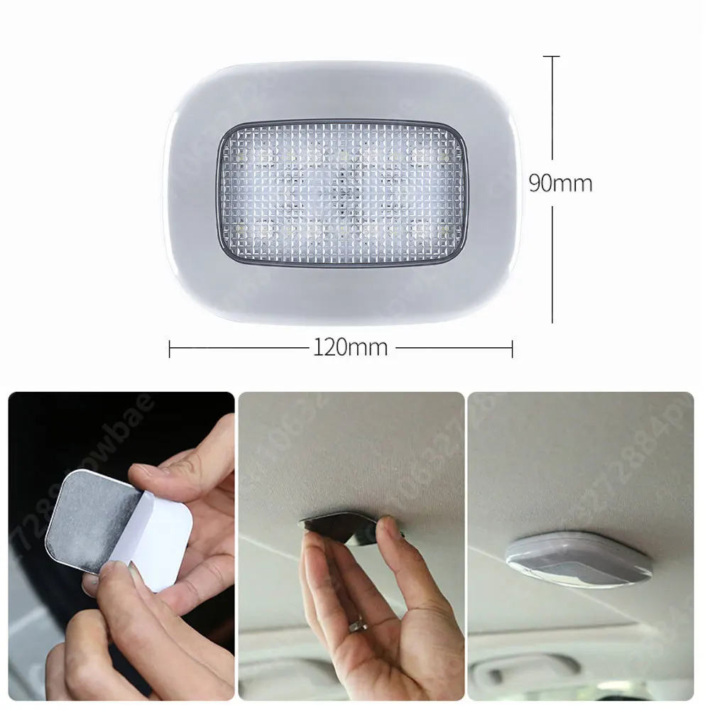 RGB 8 colors LED Vehicle Car Interior Light Dome Roof Ceiling Reading Trunk Car Ambient signal Lamp Bulb Car Styling Night Light