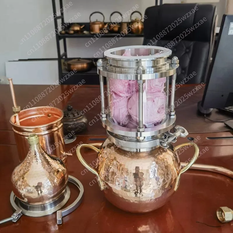 Suitable for pure copper still household small ancient distillation equipment hydrosol machine distilling wine