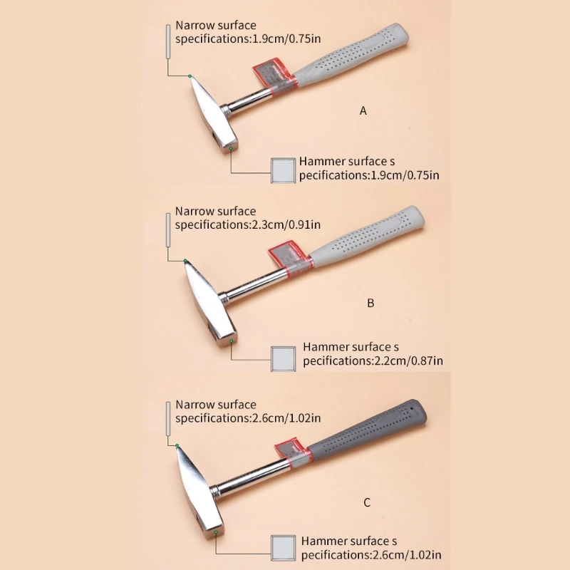 Rock Pick Geological Hammer Mine Exploration Survey Pointed Tip High Carbon Steel Multifunctional Geogogy Hand Tools