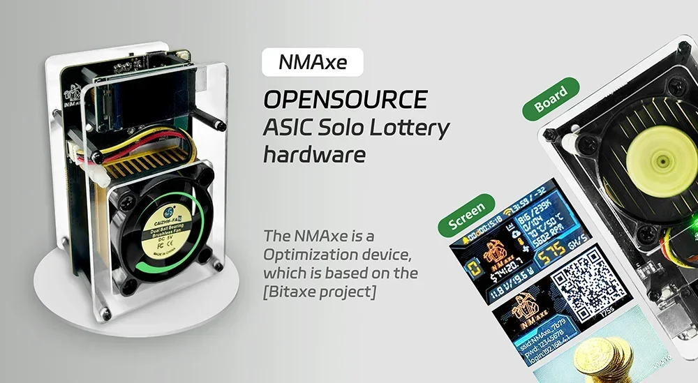 Bitaxe NMAxe Bitcoins Miner Official Ultra ESP32-S3R8 BM1366 ASIC Chip Solo Lottery Miner Fully Open-source Home Use Display
