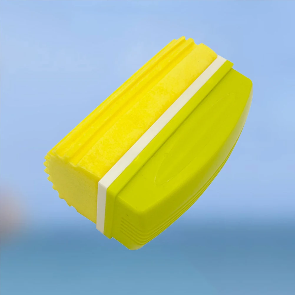 ممحاة السبورة البيضاء المريحة المحمولة باليد، منظف مسح أصفر سهل الحمل للاستخدام اليومي، أداة مكتبية، لوح بيضاء مطاطي