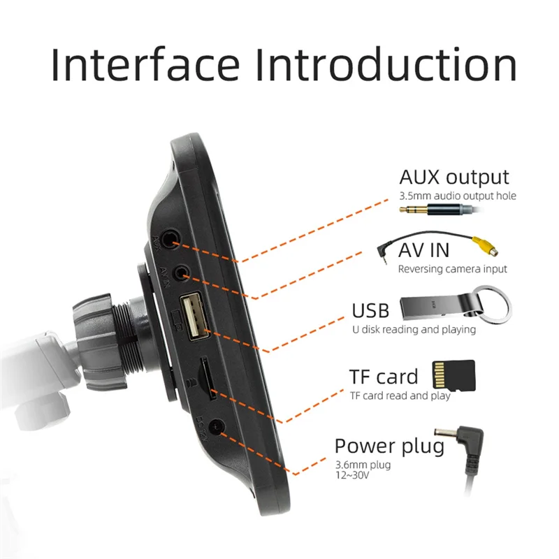 Car Stereo Wireless Carplay and Android Auto, 7 Inch Touchscreen Car Audio Bluetooth, Mirror Link, Reversing Camera, FM