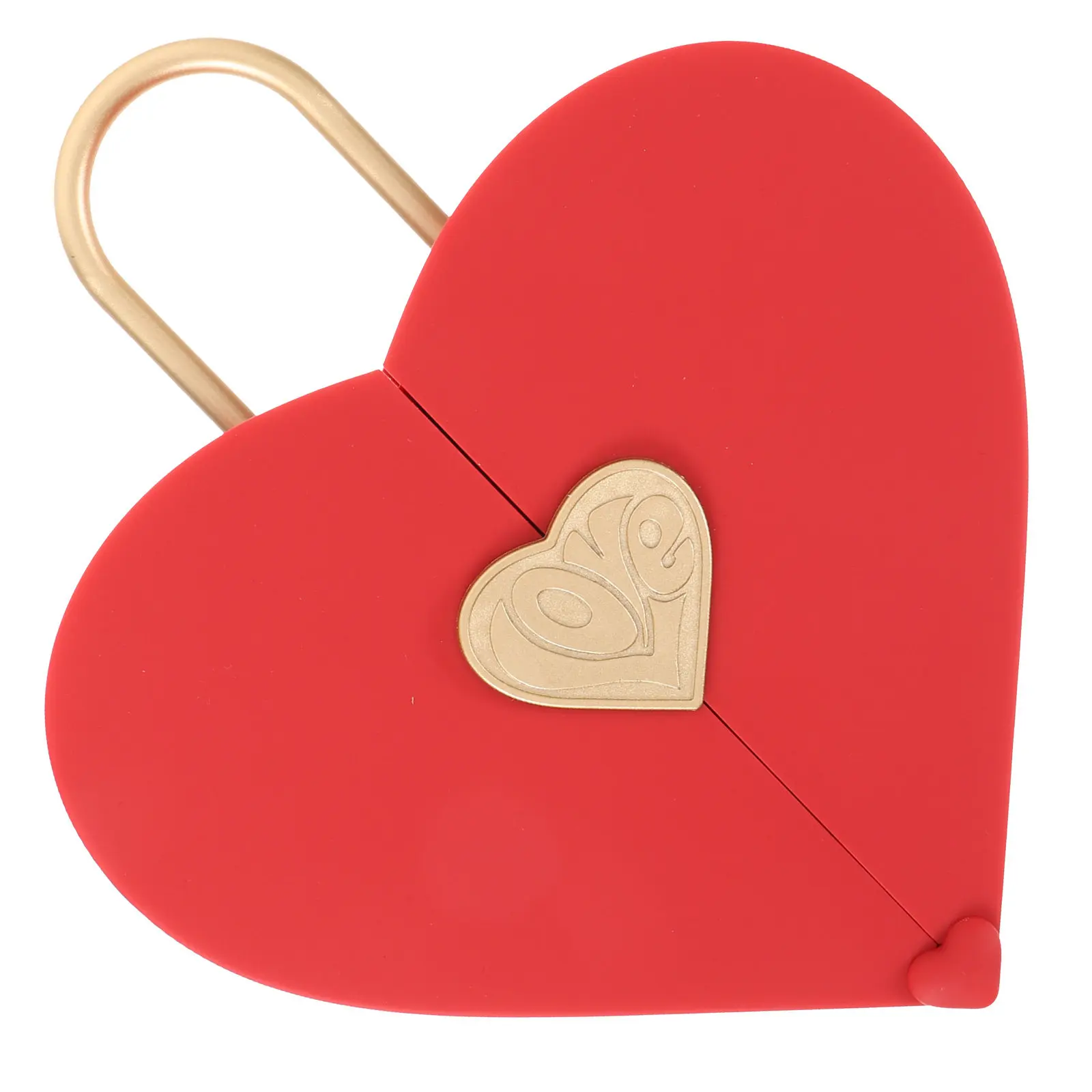

Red Heart Jewelry Box Compact Portable Display Storage Case for Engagement Ring Necklace Pendant Gift Packaging