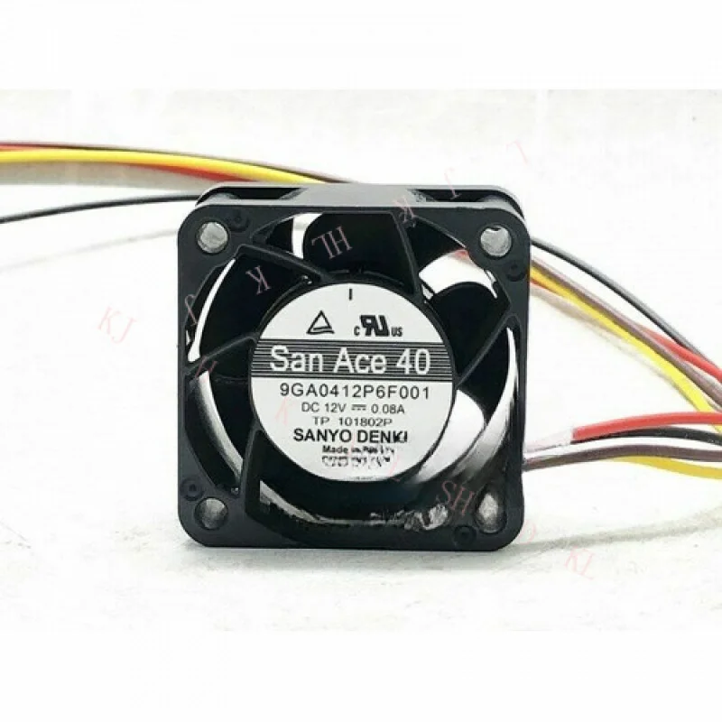 

N Sanyo FOR 9GA0412P6F001 12V 0.08A 4020 4CM PWM cooling fan 4-wire