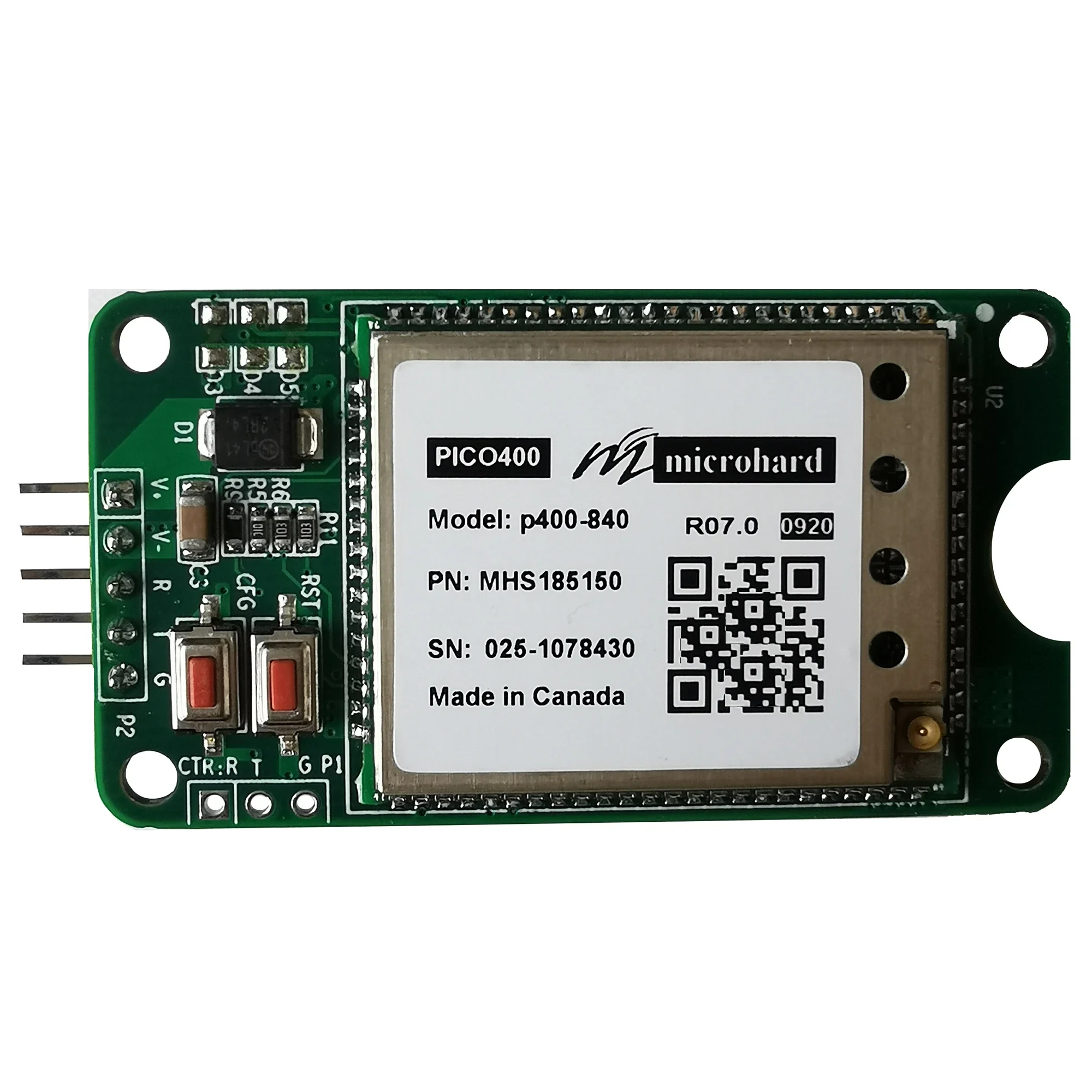 Microhard P400-840 Wireless module 840-845mhz 1W frequency hopping 2W fixed frequency 100 km class