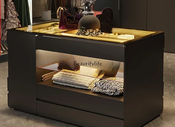 

FG11Simple cloakroom Nakajima platform black master bedroom double-sided chest with light and large capacity