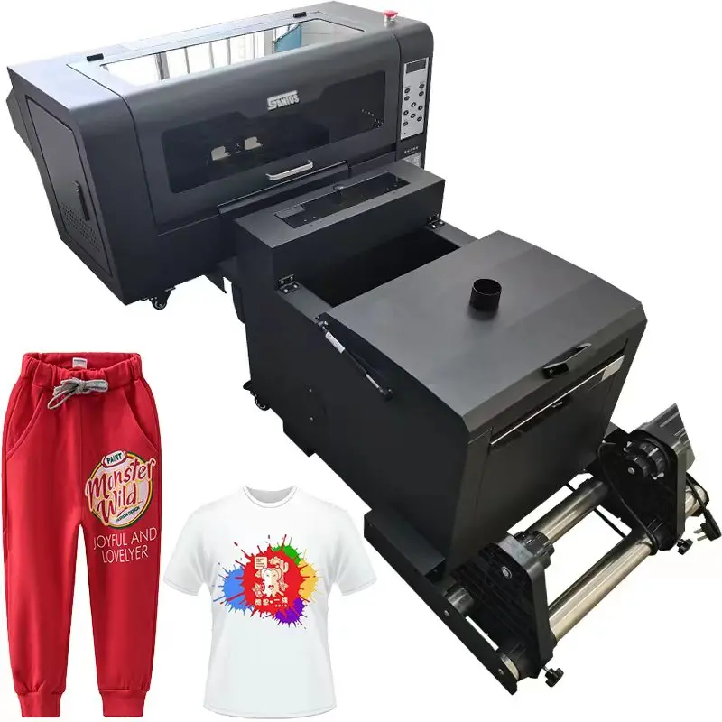 

New 2 XP600 PrintHead 5 Color High Speed Heat Transfer T-shirt Printing Machine PET Film A3 DTF Printer 30cm