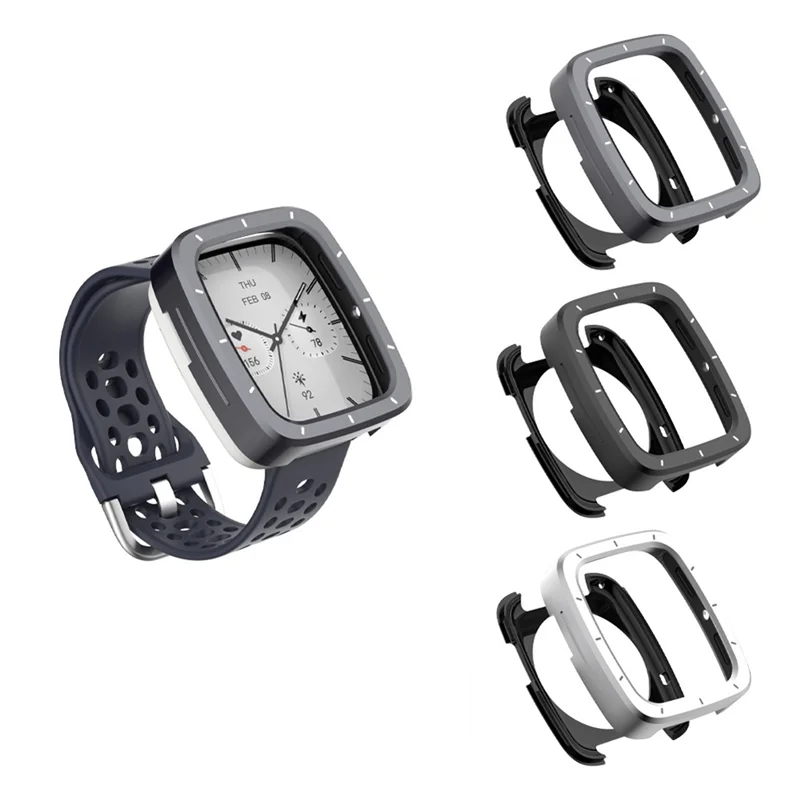 独創的 - Amazfit Active 2S スクエア サファイア ウォッチ メタル保護ケース Active 2 スクエア モデル用