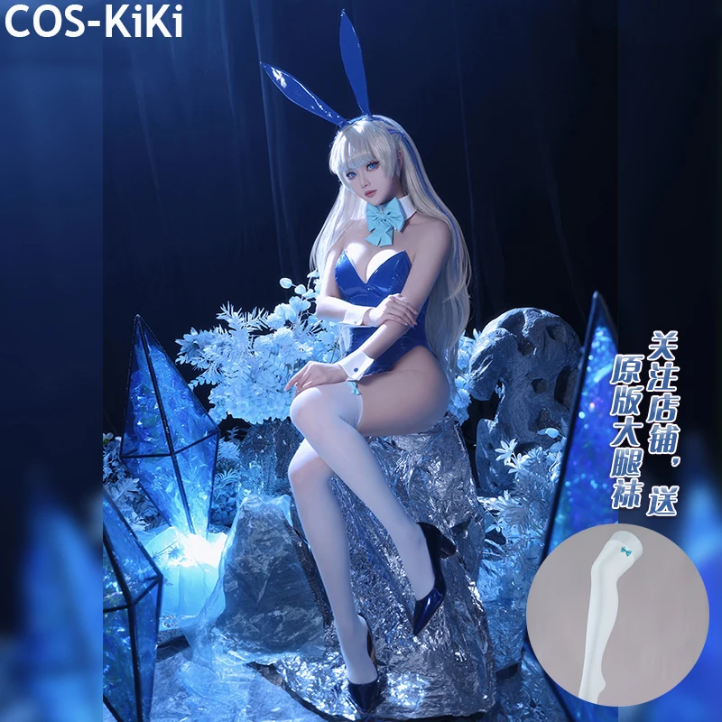 

COS-KiKi Blue Archive Toki Asuma Game Suit Bunny Girl Cosplay Costume Nifty Lovely Jumpsuits Halloween Easter Party Outfit Women