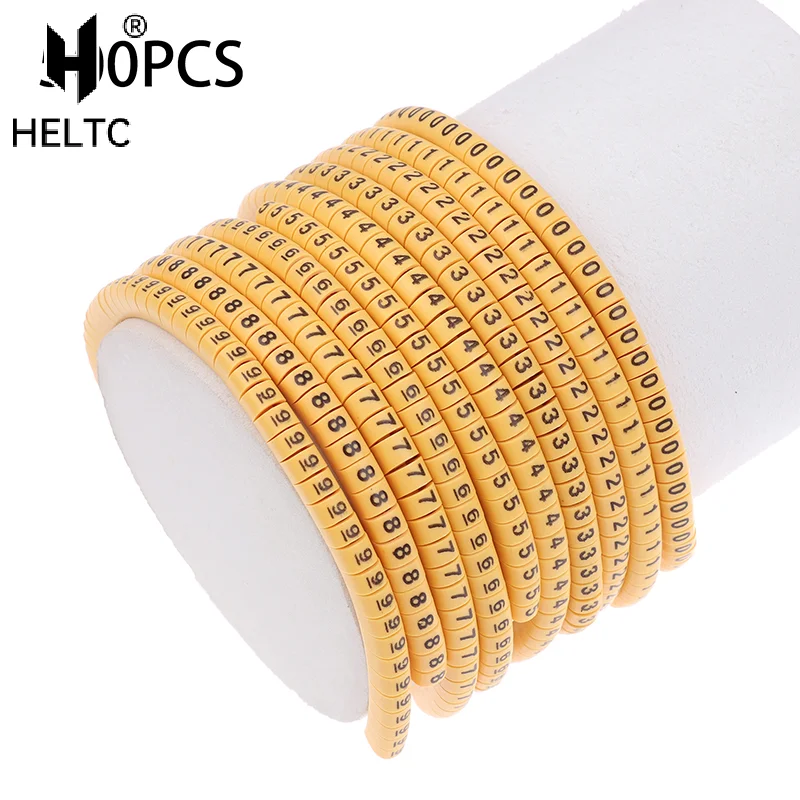 500PCS Yellow Cable… - image