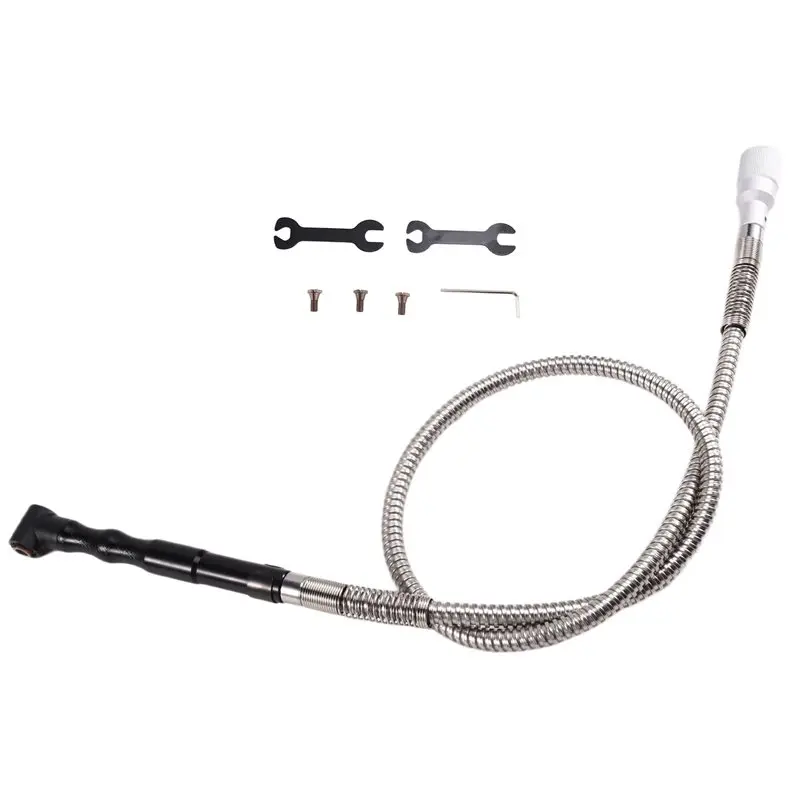 A59Z-Electric Grinder Small Flexible Shaft Replacement Elbow Hand Piece+ Shaft For 3Mm Transfer Head Part
