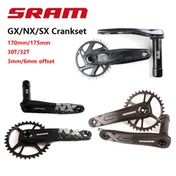 SRAM GX NX SX EAGLE Crankset Bike Bicycle DUB 170mm 175mm 32T 34T Chainring MTB 12s Crankset DUB BSA PF30 BB92 Bottom Bracket