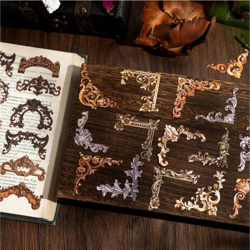 20 pcs/pack Hollow out border Stickers Handbook material paper Set for Decorative Diary Album Scrapbooking Supplies Stationery