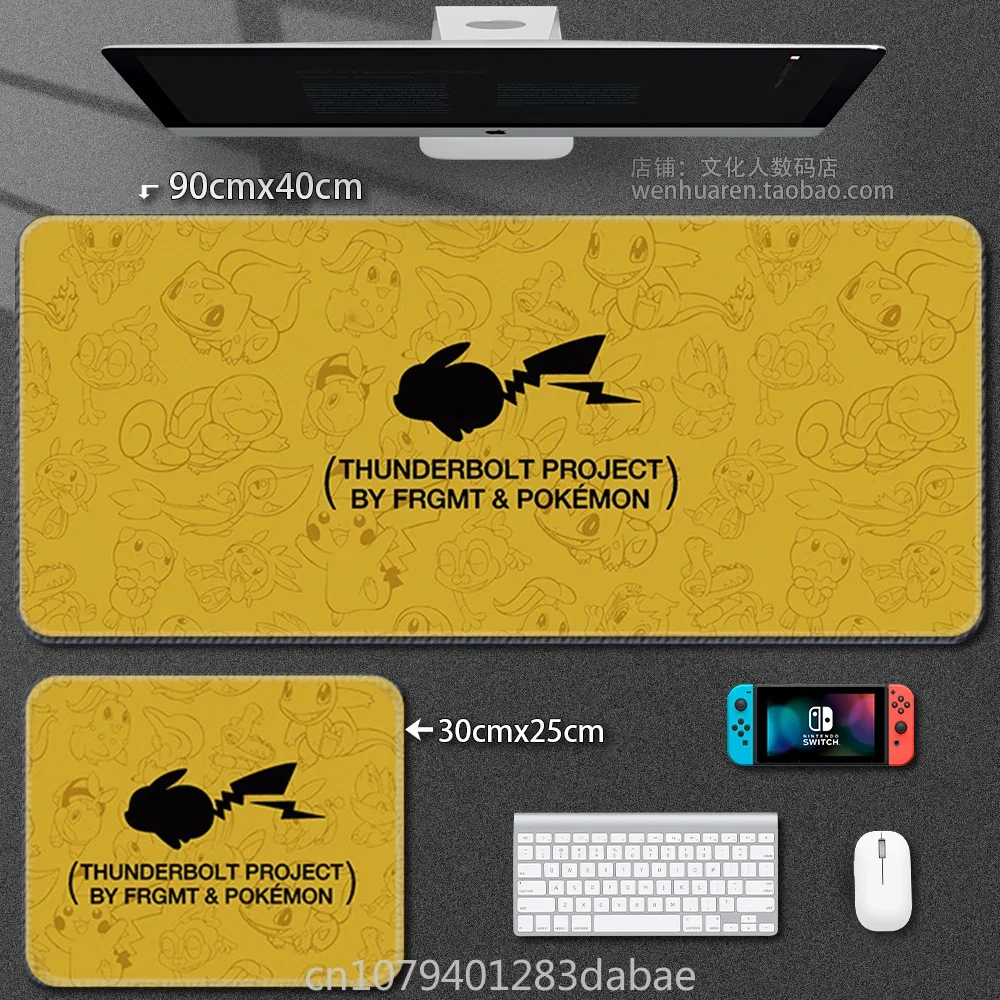 Cartoon PadPikachu Mouse Pad Leather Pokémon Keyboard Pad Boy Girl Super Handsome Table Mat Cute Table Mat Computer Accessories