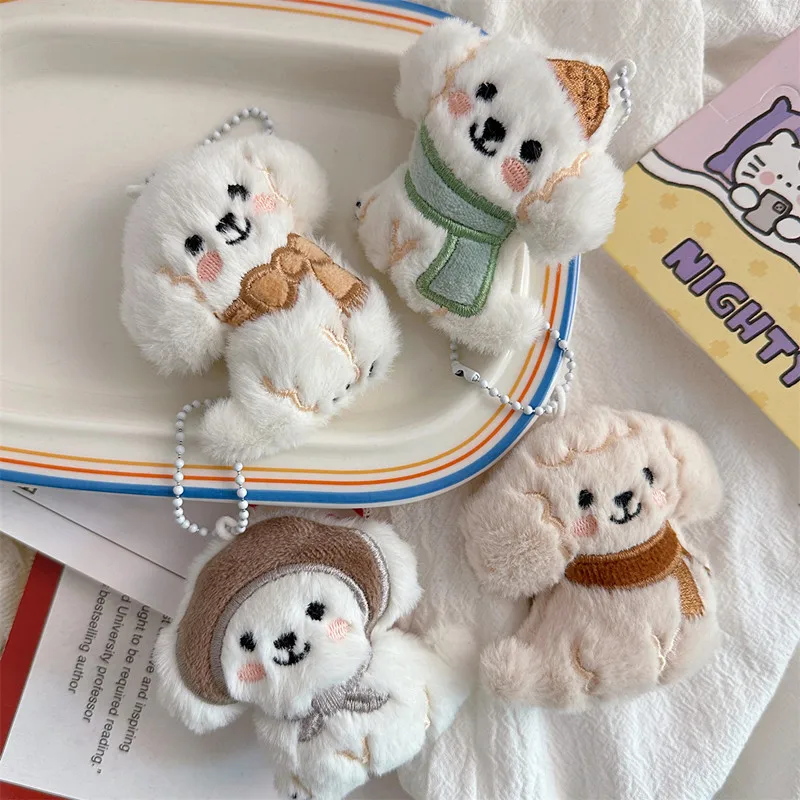 

Ins шарф щенок брелок мультфильм плюшевая девушка сердце сумка декоративный кулон милая кукла кулон кукла