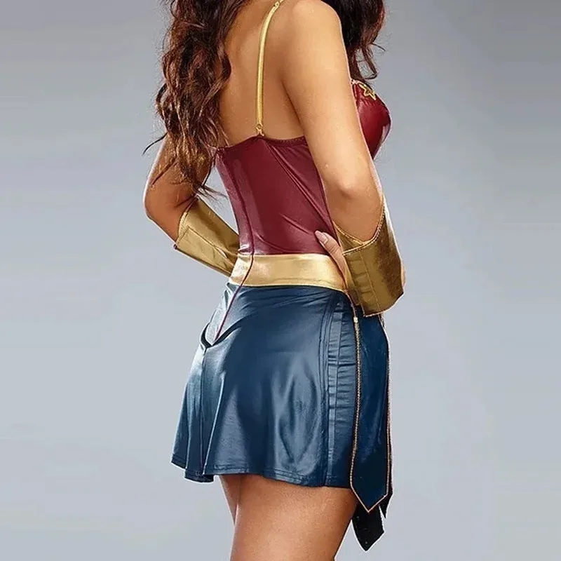 عجائب النساء الأمير تأثيري حلي الكبار فستان غطاء الرأس Handguard مجموعة كاملة ديانا لعب الأدوار البدلة Hallowe4;v'5,f;6.j;8'