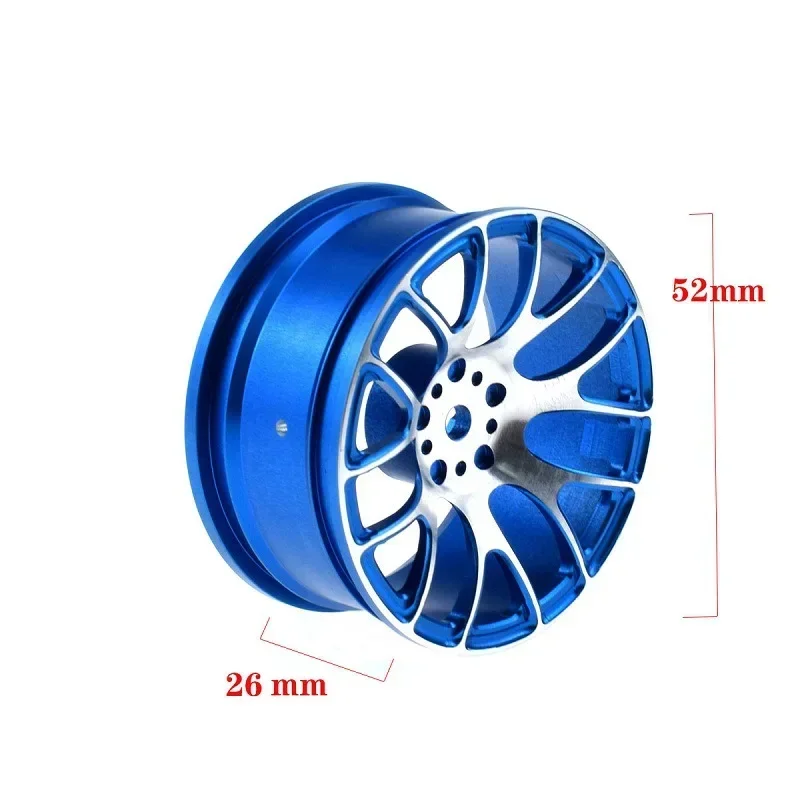 Replacement Aluminum Alloy Metal Wheel Rim Hub Upgraded Repair Parts For 1:10 Tamiya Tt-01 Tt-02 Xv-01 Hsp Hpi Rc Car Wheel