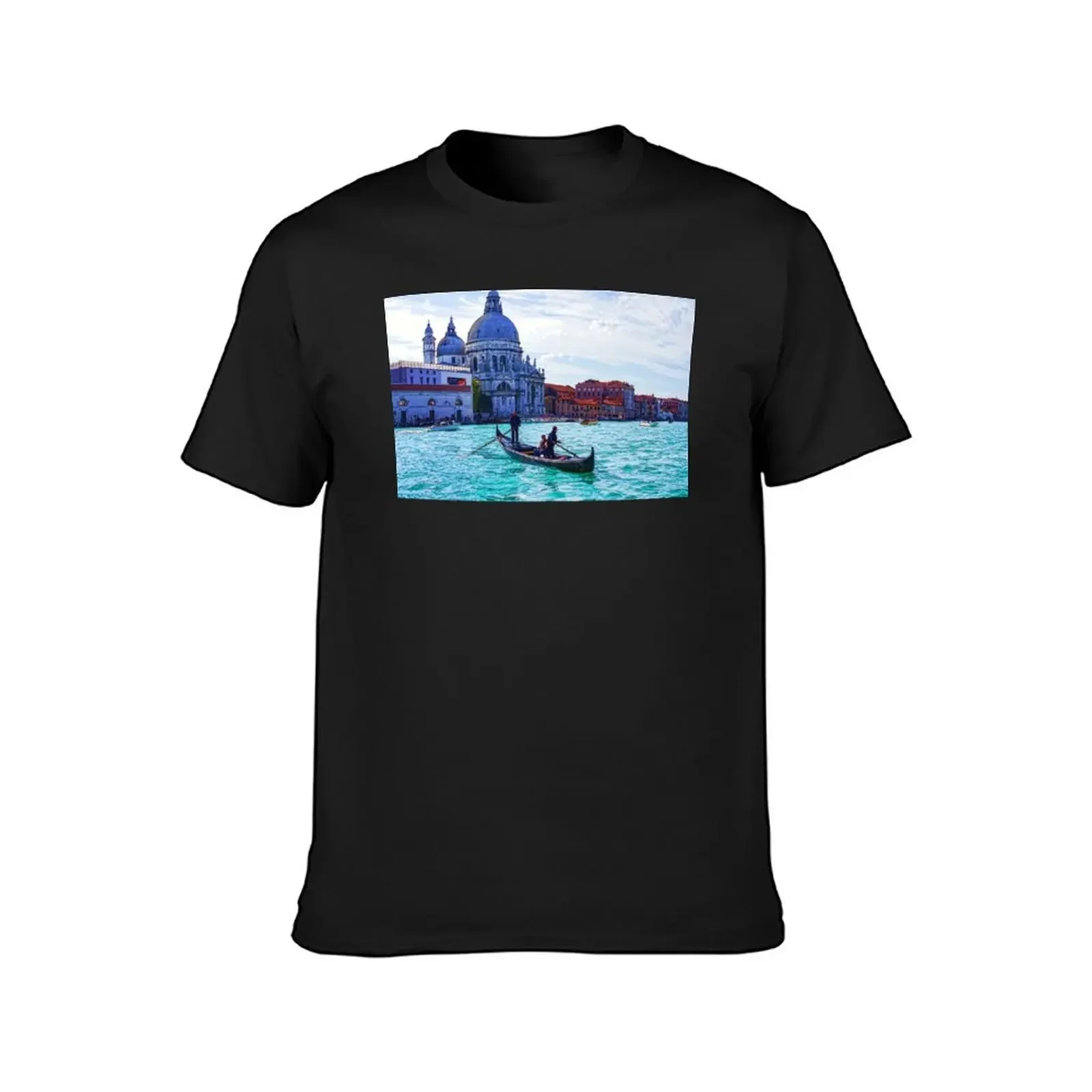 Impressions of Venice - Traghetto Crossing the Grand Canal T-Shirt plus sizes hippie clothes oversized t shirts for men