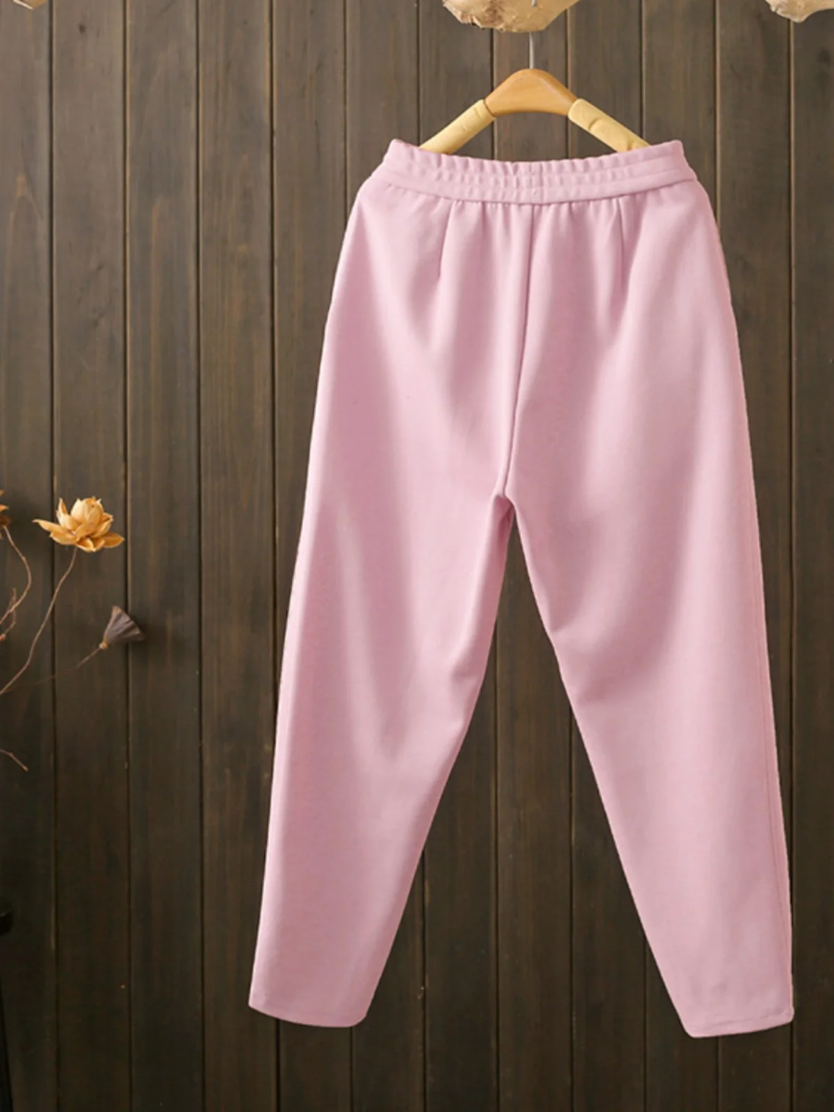 Candy Color Harlan Pants plus Size High Waist Slimming Fashionable Casual Sports Leisure Sweatpants Nine Point Pants