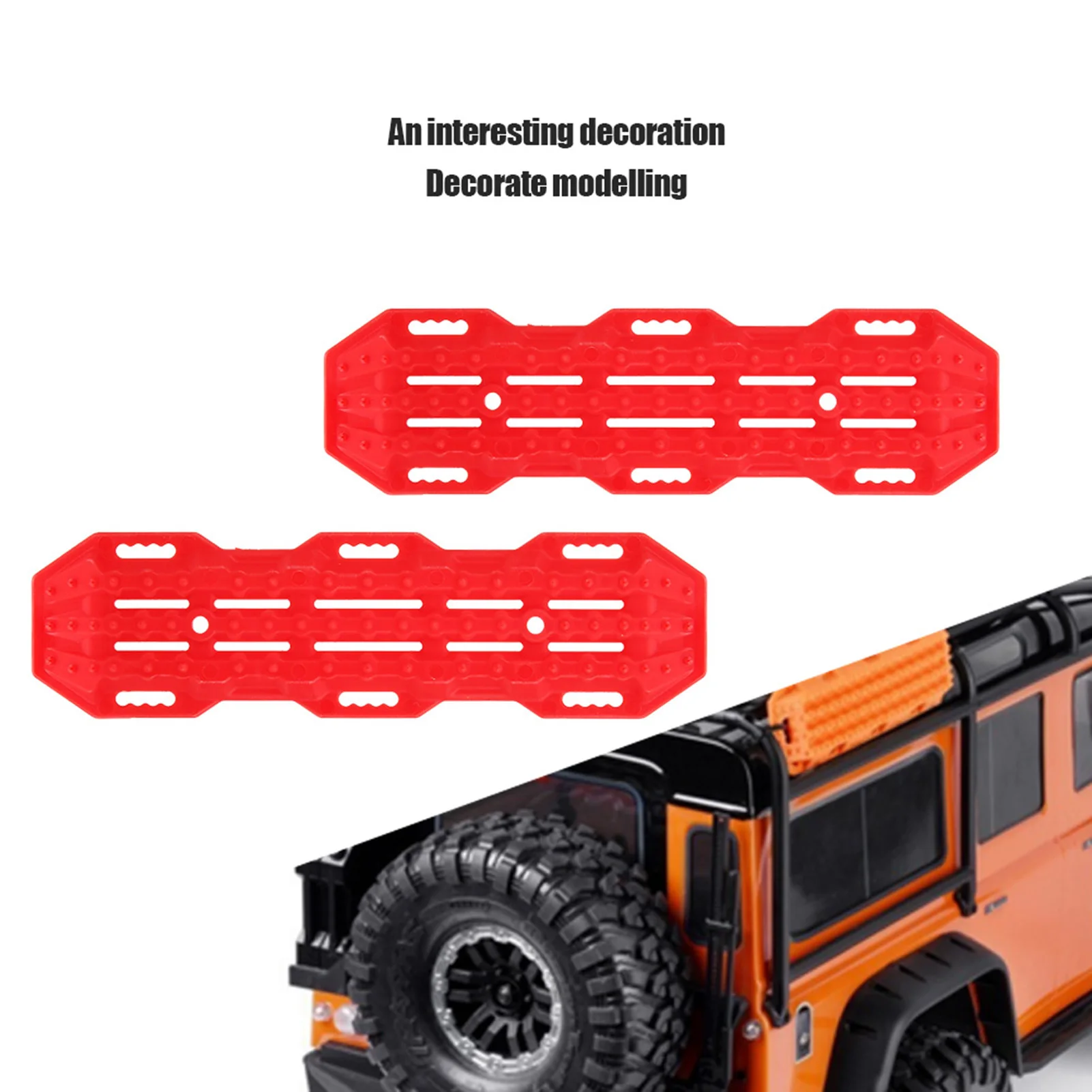 2Pcs Anti-skid Auto Help Board For 1/10 RC Crawler Car RC Model Climbing Vehicle Decoration RC Car Accessories RC Crawler Parts