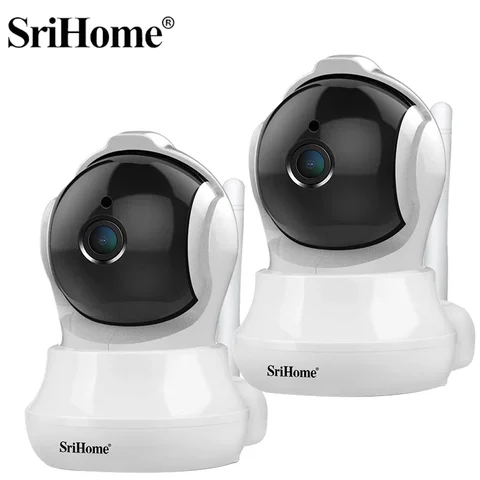 2pcs Srihome SH020 3.6mm Lens Wifi 3MP  Wireless 360°  PTZ IP Camera CCTV Security Protector Surveillance Smart HomeBaby Monitor
