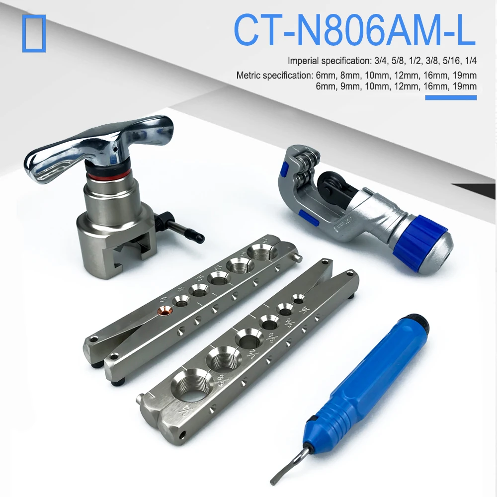 Air Conditioning Copper Tube Expander Ratchet Flaring Flare Tool Refrigeration Reamer Eccentric Tube Expansion Trumpet Tool