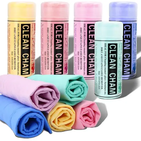 1/3/5PCS New Big Size 66*43CM Deer Skin Car Wipe Cleaning Supplies PVA Deer Skin Towel Barrel Mounted Large Car Towel