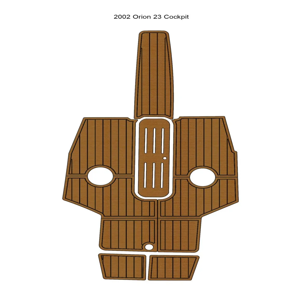 

2002 Orion 23 Cockpit Pad Boat EVA Foam Faux Teak Floor Mat SeaDek MarineMat Gatorstep Style Self Adhesive