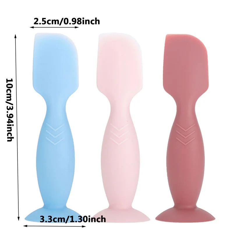 Baby Cream Brush Suction Cup Silicone Cream Spatula For Baby Butt Cream Portable Ointment Applicator Brush With Suction Cups