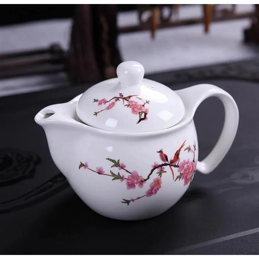

Porcelain Tea Pot Belt Filter Kungfu Tea Cup Kettle Porcelain Teaware Travel Office Tea Set Double Teapot