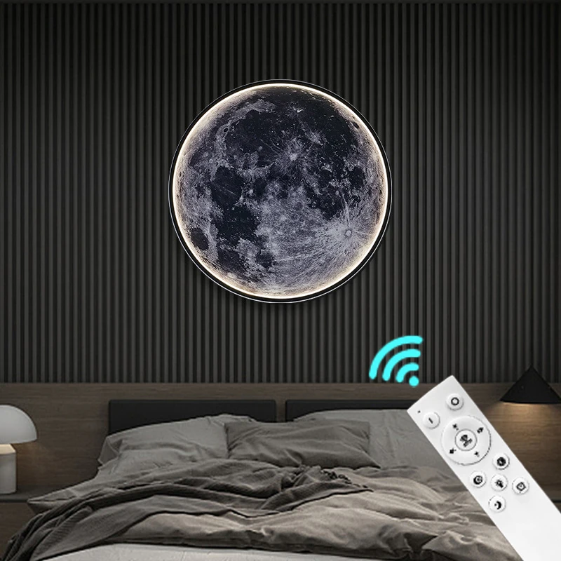 led-dimmable-flush-mount-ceiling-light-fixture-with-remote-control-moon-wall-lamp-decorative-for-bedroomhallway-and-bedside