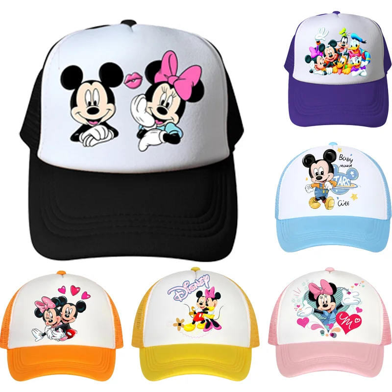 Minnie Mickey Mouse Baseball Cap Disney Hat Anime Movie Character Derivative Peripherals Hats Grooming Face Birthday Party Gifts