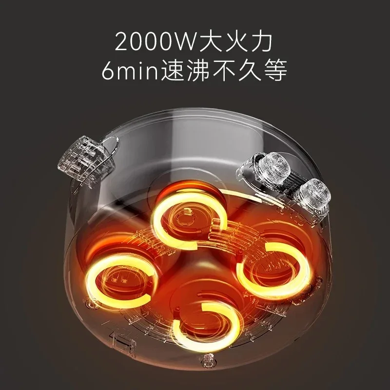 Marmite électrique canard mandarin, boîte à quatre carrés, multifonctionnelle, pour la maison, grande capacité 6L, nouveau modèle