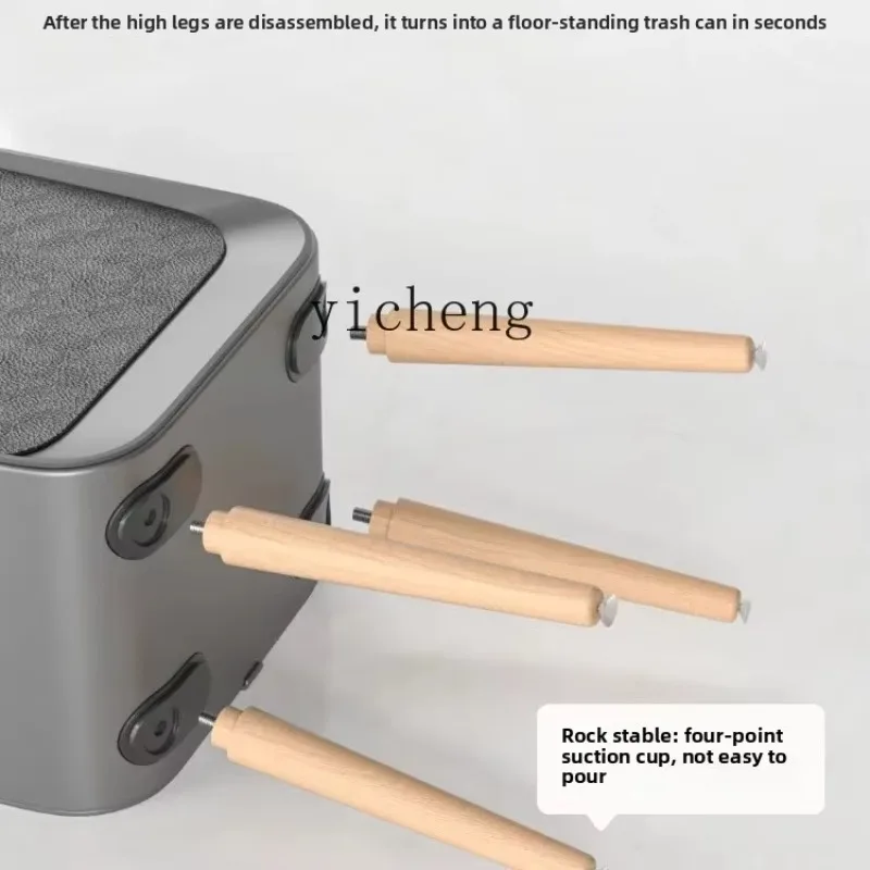 intelligent sensor double open lid trash can high foot home living room kitchen high value large